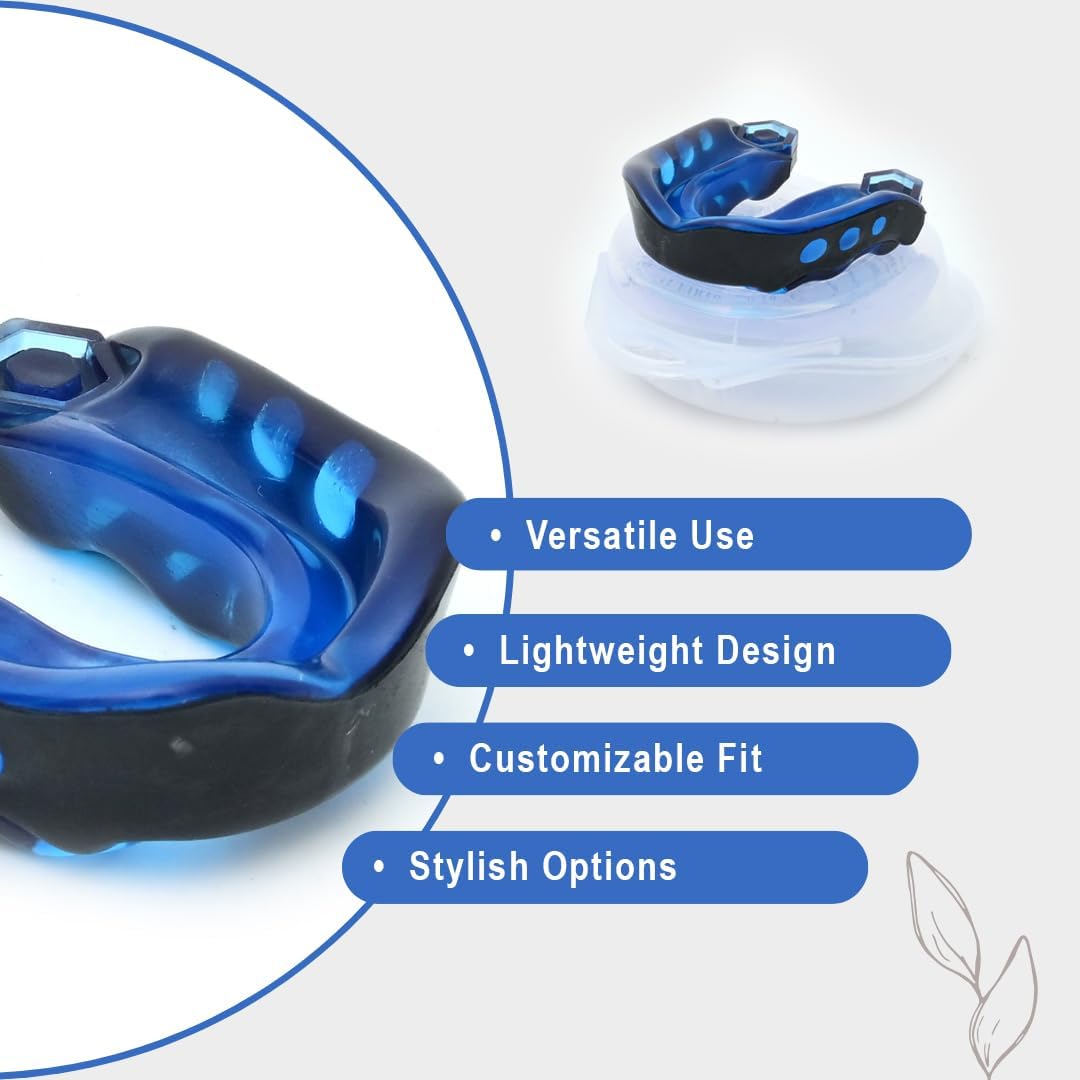 Gel Max Sports Mouth Guard – Heavy-Duty Protection with Strap