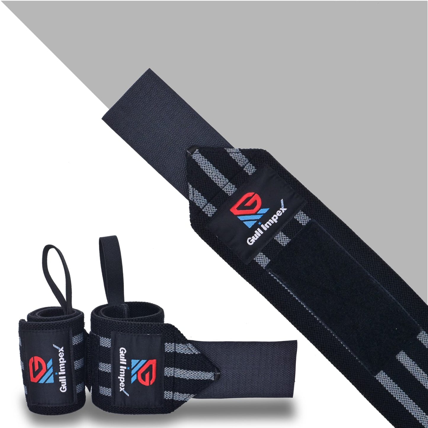 Heavy-Duty Cotton Wrist Wraps – 16" Adjustable Support Straps for Powerlifting, CrossFit & Strength Training